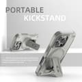 Miniatyrbild 4 av 6: MagSafe iPhone 16 Pro Fodral, Stötabsorberande Robust 360° Skydd, Inbyggt Stöd, Ultra Hållbar - Grå