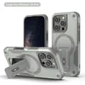 Miniatyrbild 1 av 6: MagSafe iPhone 16 Pro Fodral, Stötabsorberande Robust 360° Skydd, Inbyggt Stöd, Ultra Hållbar - Grå