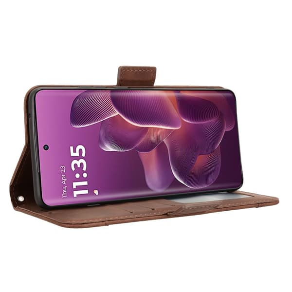 SKALO Motorola Edge 60 Pro 5G 6-FACK Plånboksfodral - Brun
