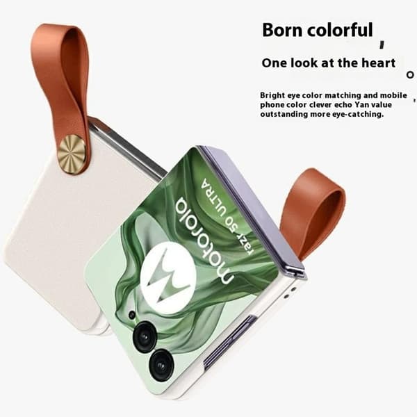 SKALO Motorola Razr 60 Ultra 5G GKK Flip PU-Läder Skal - Svart