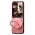 Pikkukuva 5 / 11: SKALO Motorola Razr 60 Ultra 5G D21 Kickstand Retro PU-Nahka Suojakuori - Pinkki