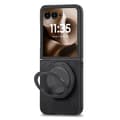 Miniatyrbild 5 av 11: SKALO Motorola Razr 60 Ultra 5G D21 Kickstand Retro PU-Läder Skal - Svart