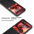 Pikkukuva 3 / 4: SKALO Motorola Razr 60 Ultra 5G Litchi PU-Nahkakotelo Flip Suojakuori - Musta
