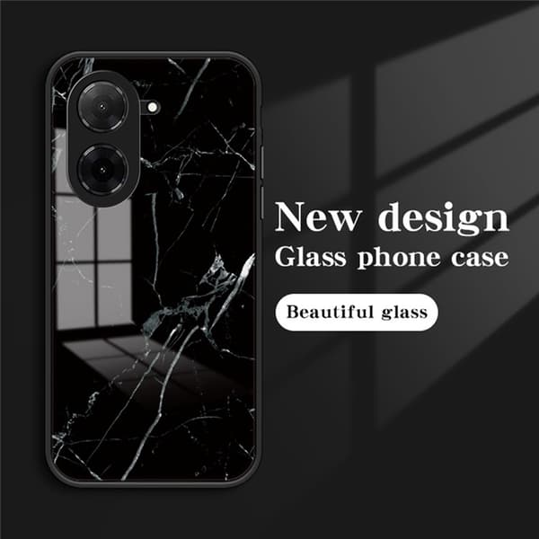 SKALO Xiaomi Redmi A5 4G Marmor Härdat Glas TPU Skal - Motiv 4