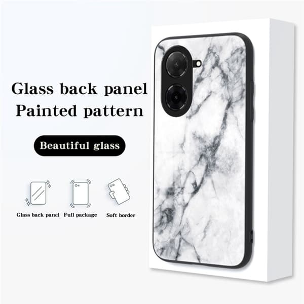 SKALO Xiaomi Redmi A5 4G Marmor Härdat Glas TPU Skal - Motiv 4
