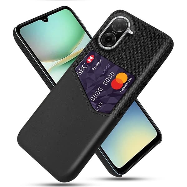SKALO Xiaomi Redmi A5 4G Premium PU-Läder Korthållare Suojakuori - Musta