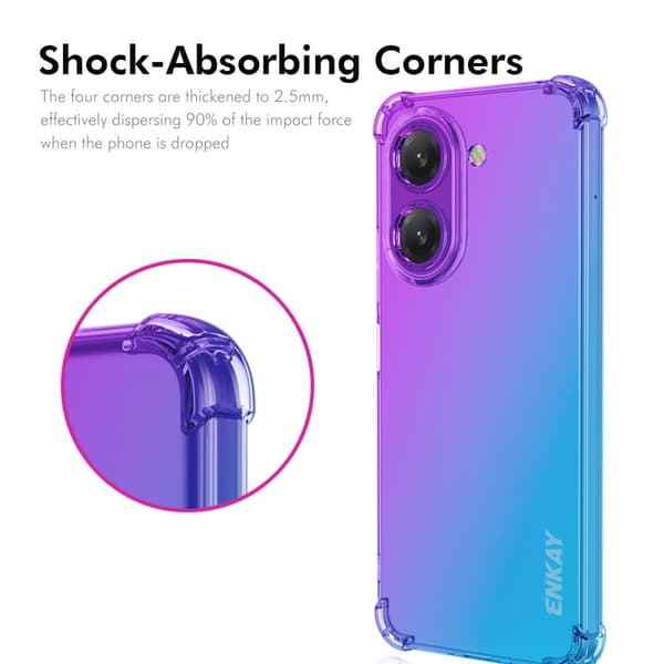 SKALO Xiaomi Redmi A5 4G ENKAY Gradient Extra strong TPU Skal - Blå-Rosa