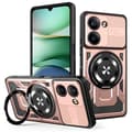 Pikkukuva 1 / 9: SKALO Xiaomi Redmi A5 4G Armor Hybrid Magneettirengas Suojakuori - Ruusukulta