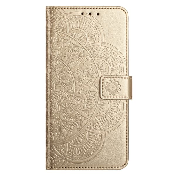 SKALO Xiaomi Redmi A5 4G Mandala Kukka Lompakkokotelo - Kulta