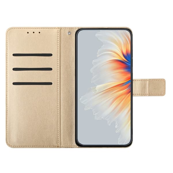 SKALO Xiaomi Redmi A5 4G Mandala Kukka Lompakkokotelo - Kulta