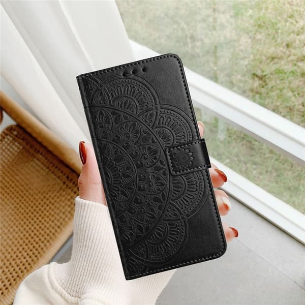 SKALO Xiaomi Redmi A5 4G Mandala Flower Plånboksfodral - Svart