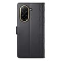 Pikkukuva 10 / 10: SKALO Xiaomi Redmi A5 4G Tikattu PU-nahkainen Olkahihna Lompakkokotelo - Musta