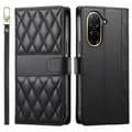 Pikkukuva 1 / 10: SKALO Xiaomi Redmi A5 4G Tikattu PU-nahkainen Olkahihna Lompakkokotelo - Musta