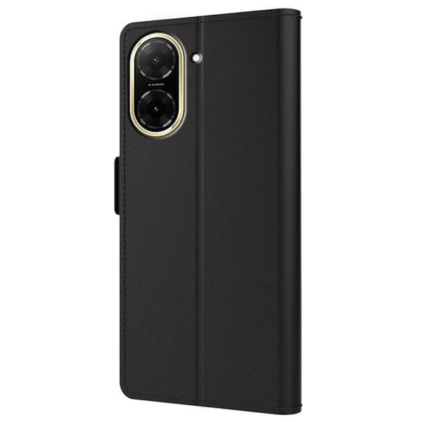 SKALO Xiaomi Redmi A5 4G Korthållare Spegel Plånboksfodral - Svart