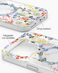 Pikkukuva 3 / 4: Clear Case MagSafe iPhone 15 Pro Max Artistic Garden