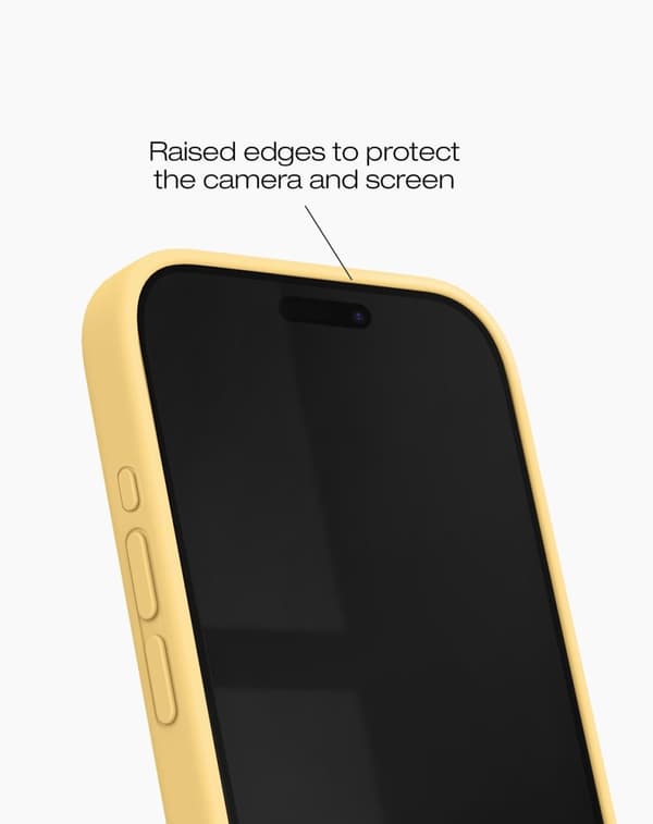 Silicone Case MagSafe iPhone 14 Pro Soft Lemon