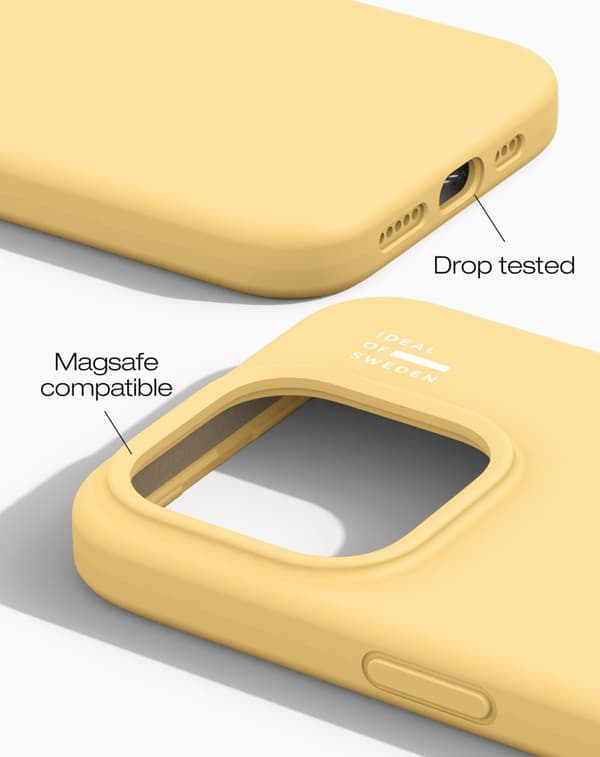 Silicone Case MagSafe iPhone 14 Pro Soft Lemon