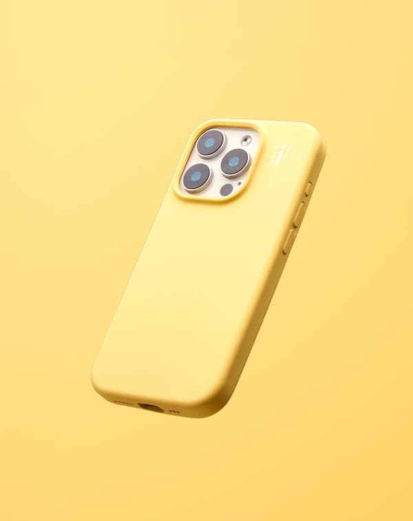 Silicone Case MagSafe iPhone 14 Pro Soft Lemon