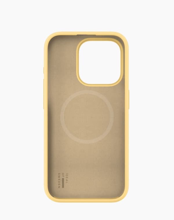 Silicone Case MagSafe iPhone 14 Pro Soft Lemon