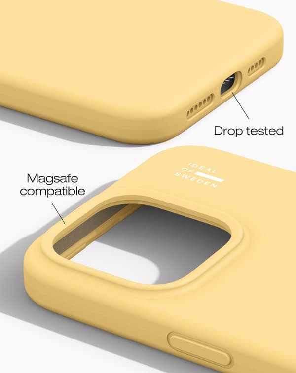 Silicone Case MagSafe iPhone 14 Pro Max Soft Lemon