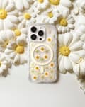 Pikkukuva 5 / 10: Clear Case MagSafe iPhone 15 Pro Max Daisy Bloom