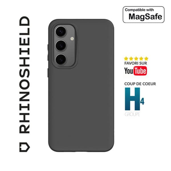 Coque för Samsung Galaxy S24 Magnetisk SolidSuit ShockSpread Rhinoshield Svart