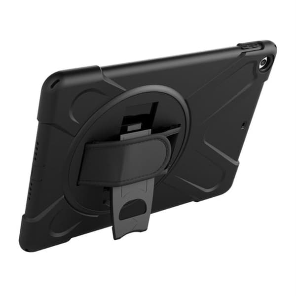 Coque för iPad Air 11 2024 / iPad Pro 11 2018 Förstärkt 3M Ställ med Rem Eiger Svart