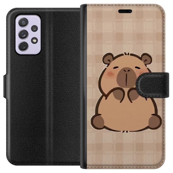 Samsung Galaxy A52s 5G Lompakkokotelo Mobilskal kawaii capybara flera figurer japansk stil