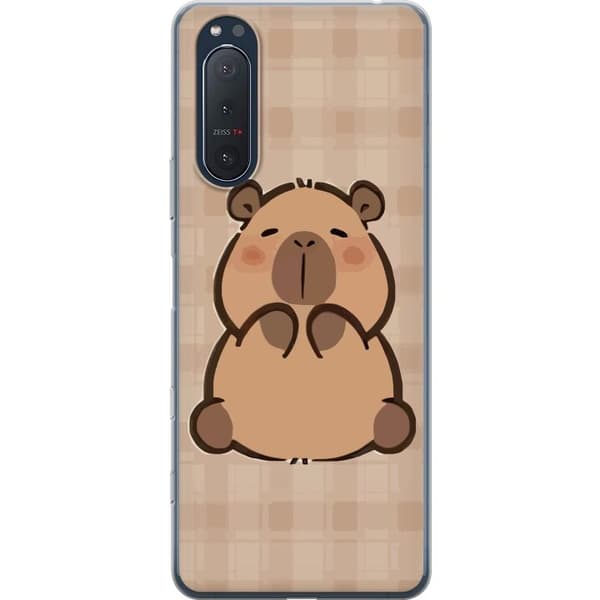 Sony Xperia 5 II Gjennomsiktig deksel Mobilskal kawaii capybara flera figurer japansk stil