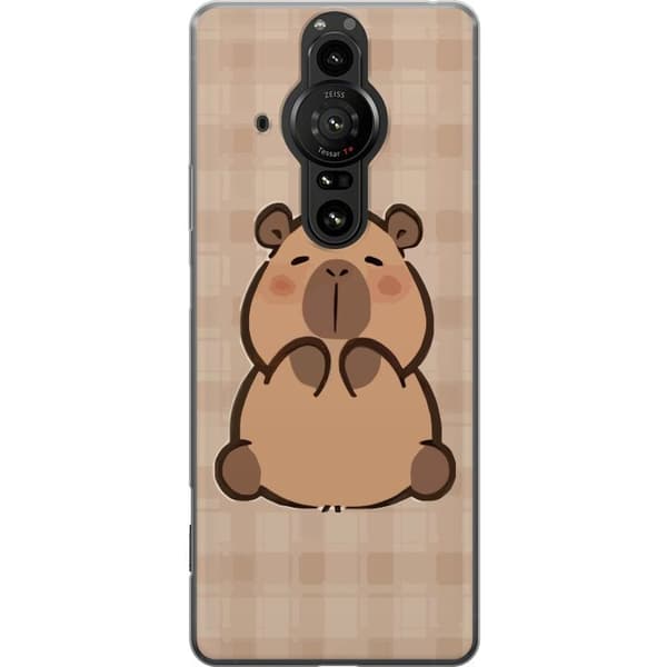 Sony Xperia Pro-I Gjennomsiktig deksel Mobilskal kawaii capybara flera figurer japansk stil