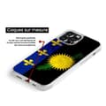Miniatyrbild 3 av 6: Siliconeförstärkt skal med tryck kompatibel med Samsung Galaxy A05S Guadeloupeflagga