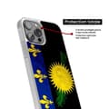 Miniatyrbild 4 av 6: Siliconeförstärkt skal med tryck kompatibel med Samsung Galaxy A05S Guadeloupeflagga