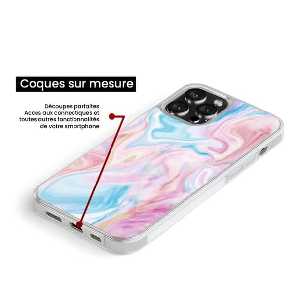 Skal i förstärkt silikon med tryck kompatibel med Samsung Galaxy S24 Plus Soap