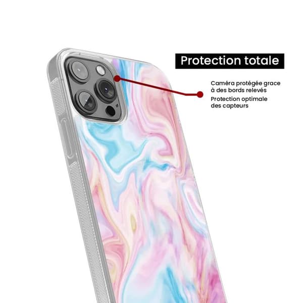 Skal i förstärkt silikon med tryck kompatibel med Samsung Galaxy S24 Plus Soap