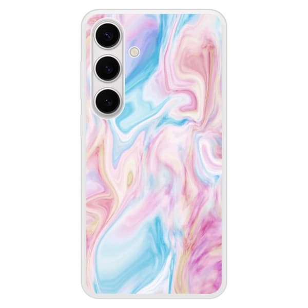 Skal i förstärkt silikon med tryck kompatibel med Samsung Galaxy S24 Plus Soap