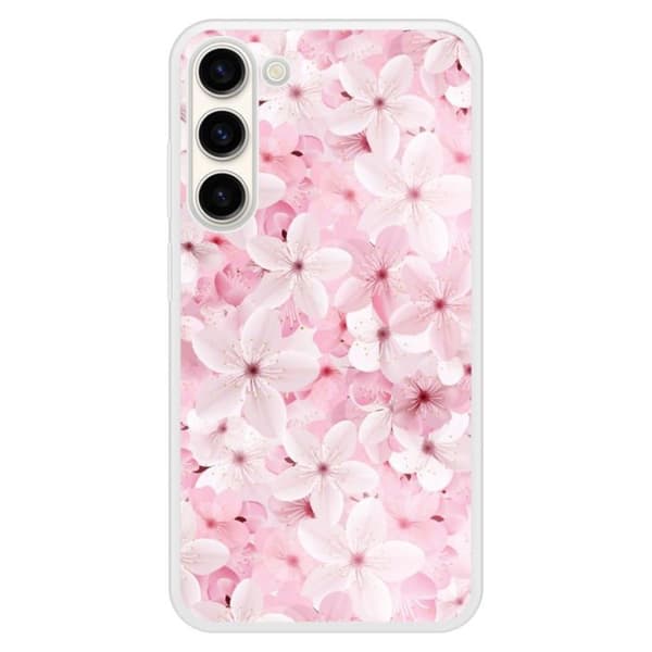 Silikonskal med förstärkt tryck kompatibel med Samsung Galaxy S23 Plus Sakura