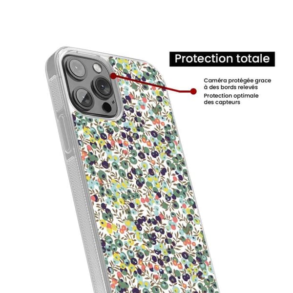 Stötdämpande silikonfodral med tryck, kompatibel med Samsung Galaxy S24 Ultra Liberty Wiltshire Grön.