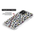 Miniatyrbild 3 av 6: Coque i silikonförstärkt med tryck kompatibel med Apple iPhone 15 Pro Leopard färgglad