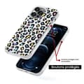 Miniatyrbild 5 av 6: Coque i silikonförstärkt med tryck kompatibel med Apple iPhone 15 Pro Leopard färgglad