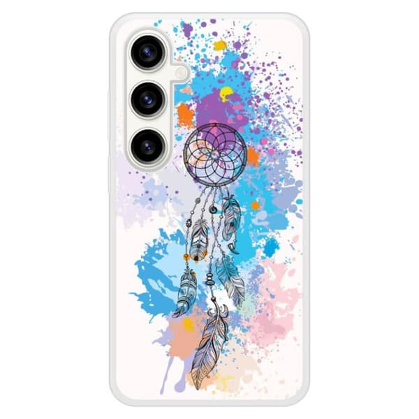 Coque i förstärkt silikon med tryck kompatibel med Samsung Galaxy S23 FE Drömfångare Färg