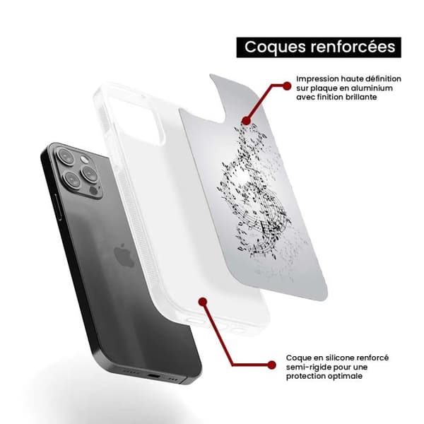 Siliconfodral med förstärkt tryck kompatibel med Samsung Galaxy S23 Plus Noternas vals