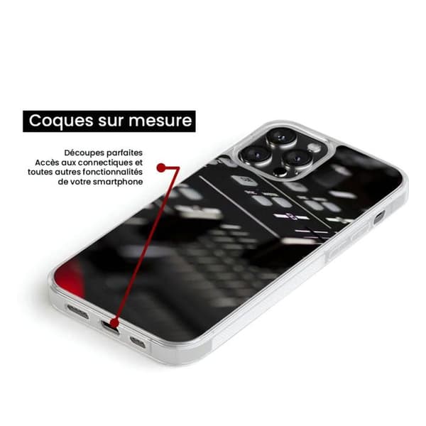 Coque i förstärkt silikon med tryck kompatibel med Samsung Galaxy S24 Plus Dj Mixer
