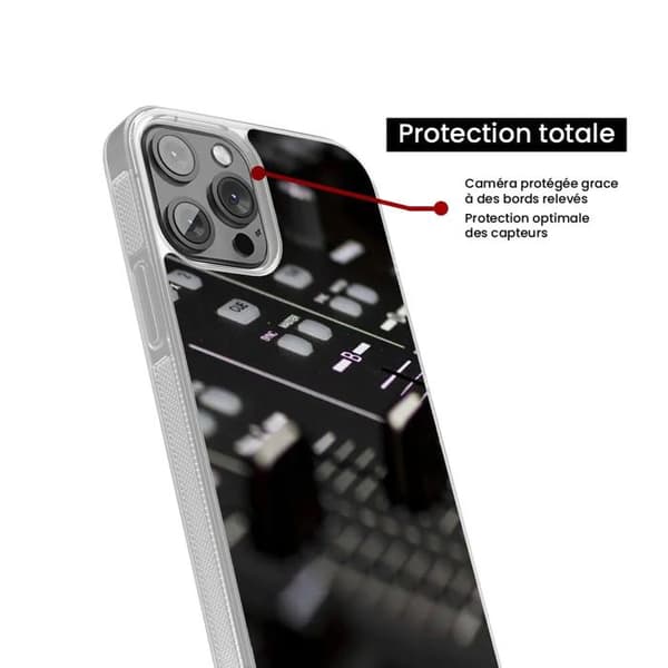 Coque i förstärkt silikon med tryck kompatibel med Samsung Galaxy S24 Plus Dj Mixer