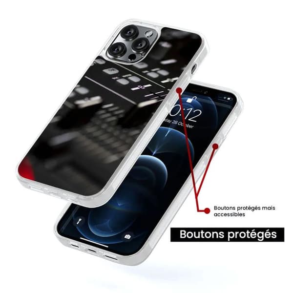 Coque i förstärkt silikon med tryck kompatibel med Samsung Galaxy S24 Plus Dj Mixer