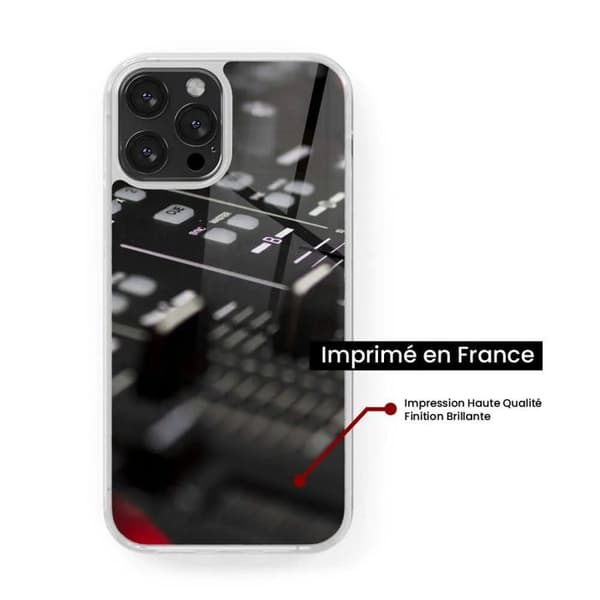 Coque i förstärkt silikon med tryck kompatibel med Samsung Galaxy S24 Plus Dj Mixer