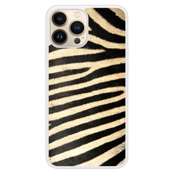Stöttålig silikonskal med tryck, kompatibel med Apple iPhone 13 Pro Max, Zebra