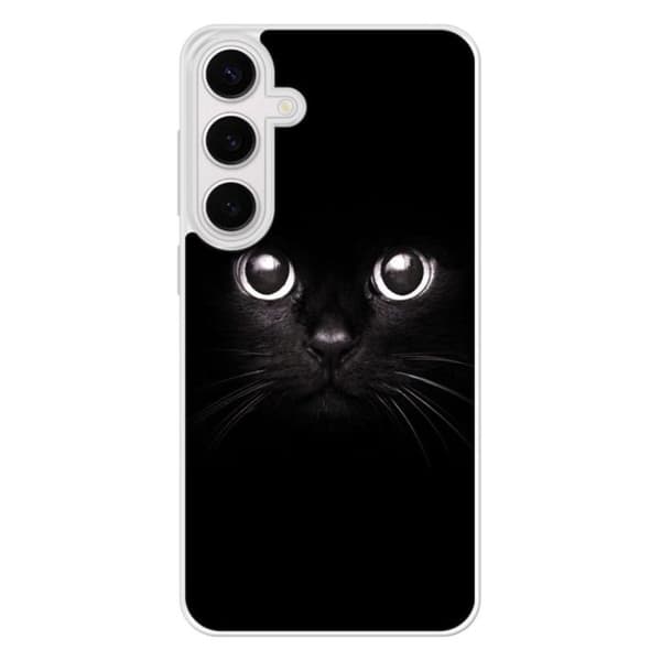 Siliconförstärkt tryckt fodral kompatibelt med Samsung Galaxy S24 FE Kattögon