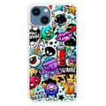 Miniatyrbild 1 av 6: Coque i silikon med förstärkt tryck, kompatibel med Apple iPhone 13 Graffiti 2