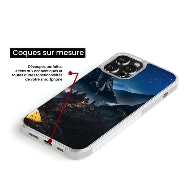 Coque i silikon förstärkt tryckt kompatibel med Apple iPhone 14 Plus Endast i Berg.