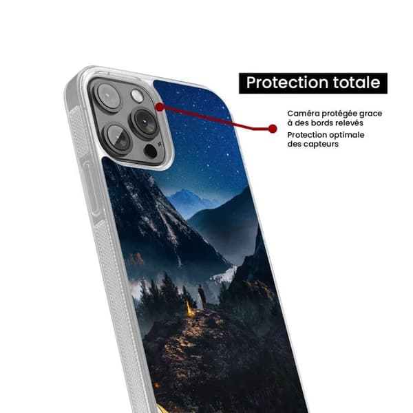 Coque i silikon förstärkt tryckt kompatibel med Apple iPhone 14 Plus Endast i Berg.